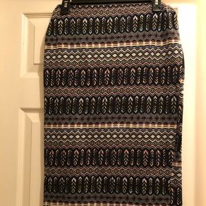 Multi Colored Pencil Skirt